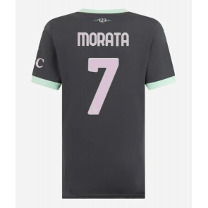 AC Milan Alvaro Morata #7 Rezervni Dres za Ženska 2024-25 Kratak Rukavima